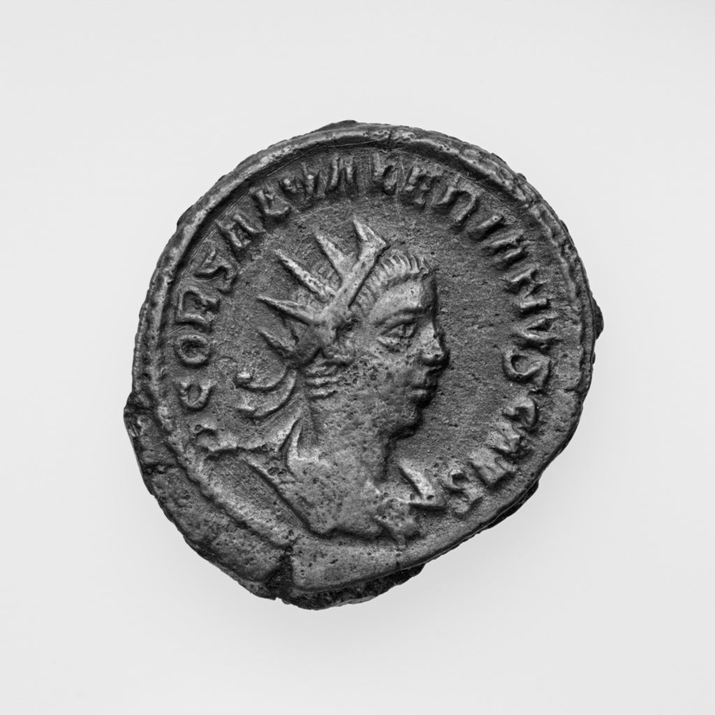 Unknown:Antoninianus of Saloninus (son of Gallienus), Poster Print Wall Art