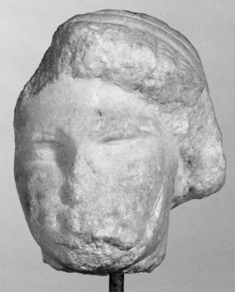 Unknown:Small Archaistic Head, Poster Print Wall Art