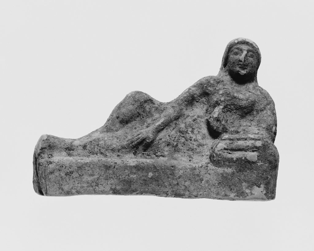 Unknown:Figure of a Reclining Banqueter, Poster Print Wall Art