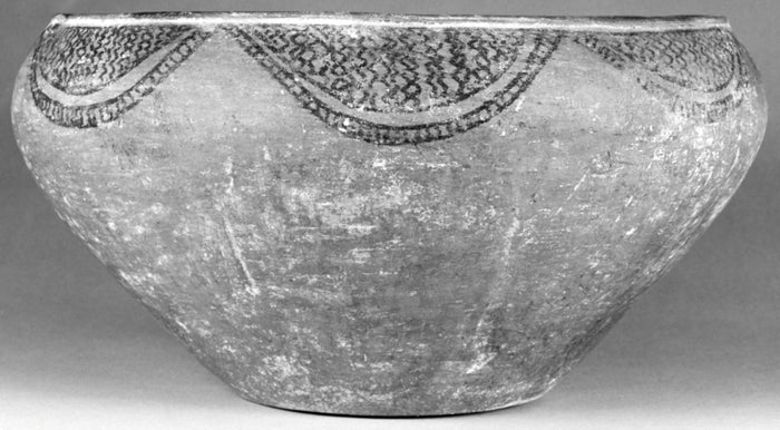 Unknown:Bowl with Geometric Decoration,16x12