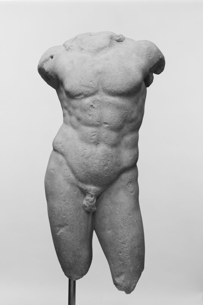 Unknown:Torso of a Male Figure, Poster Print Wall Art