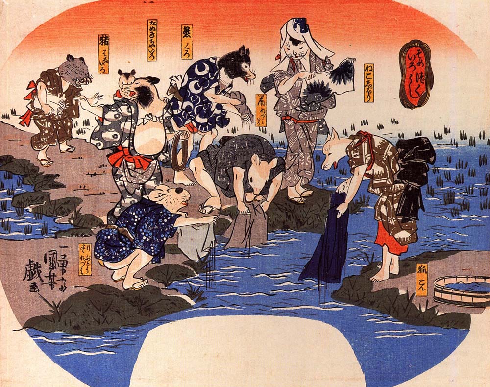 010479, historic, vintage ukiyo-e Japan artwork,12x8"(A4) Poster Print