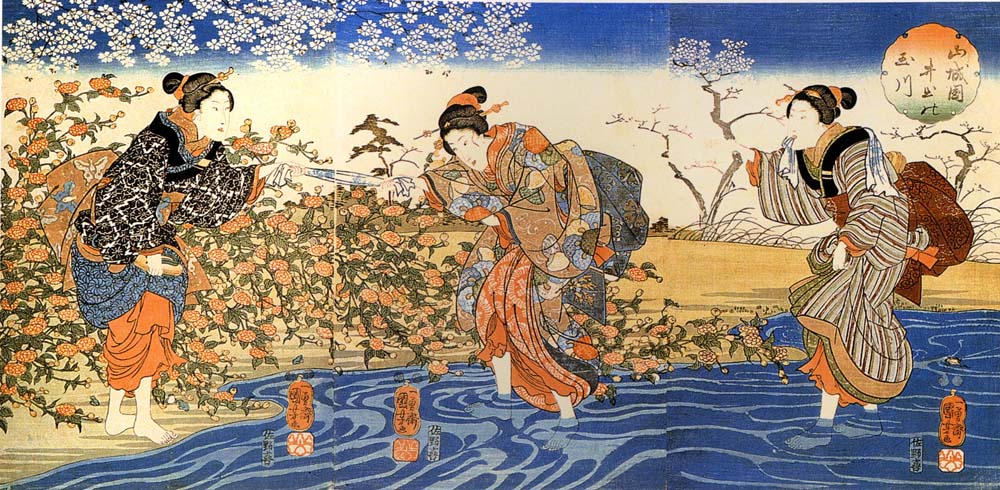 010549, historic, vintage ukiyo-e Japan artwork,12x8"(A4) Poster Print