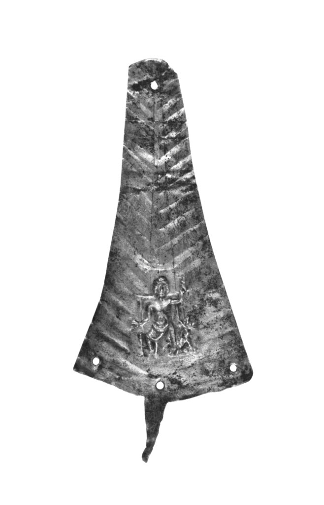 Unknown:Triangular Sheet with Relief of Sarapis with an Anim, Poster Print Wall Art