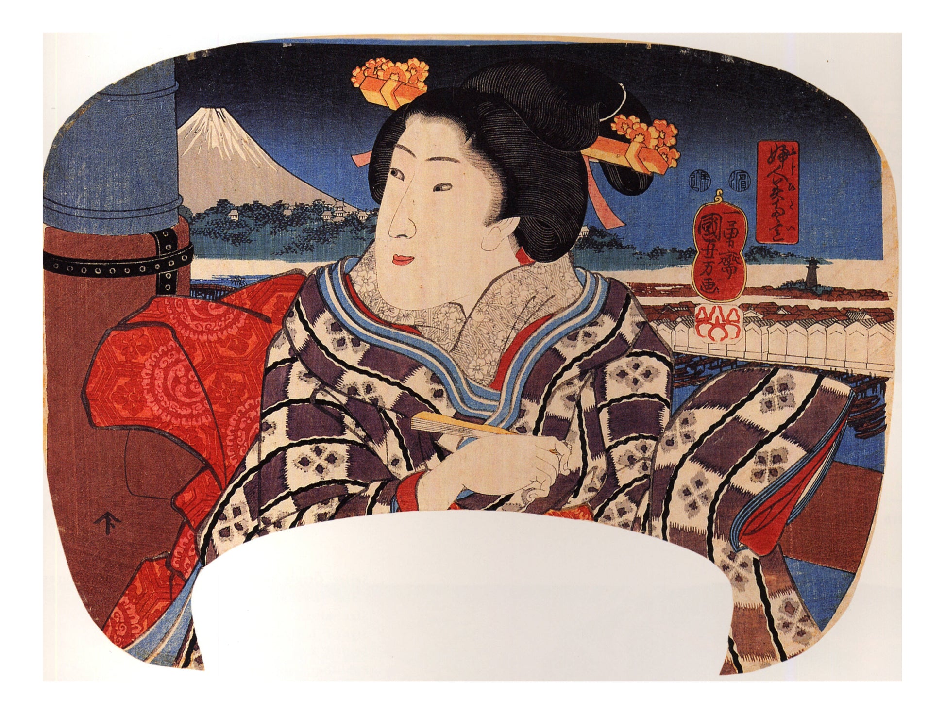 010589, historic, vintage ukiyo-e Japan artwork,12x8"(A4) Poster Print