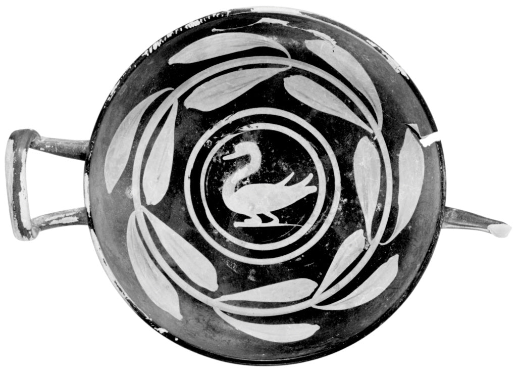 Red Swan GroupAttributed to the:Stemless Kylix, Poster Print Wall Art