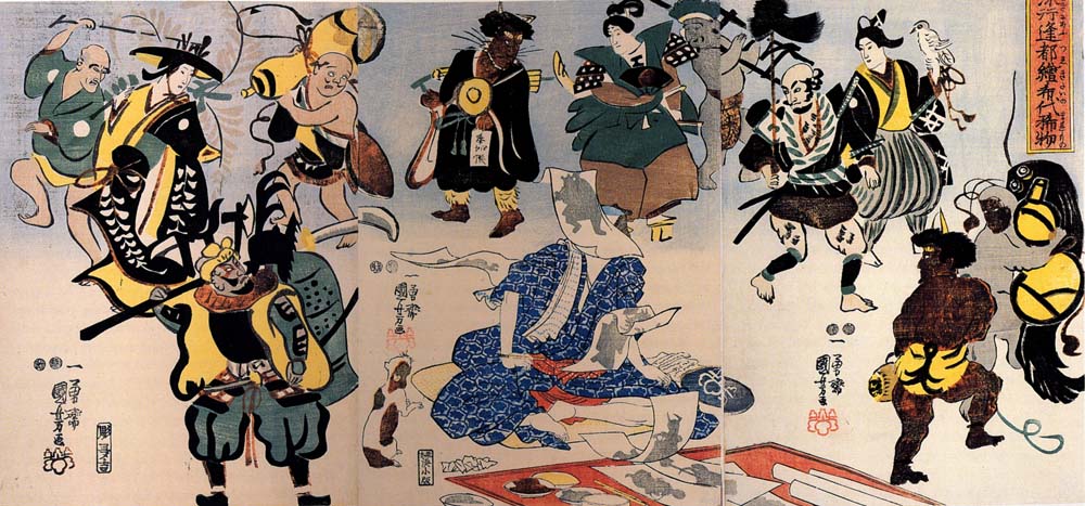 011112, historic, vintage ukiyo-e Japan artwork,12x8"(A4) Poster Print