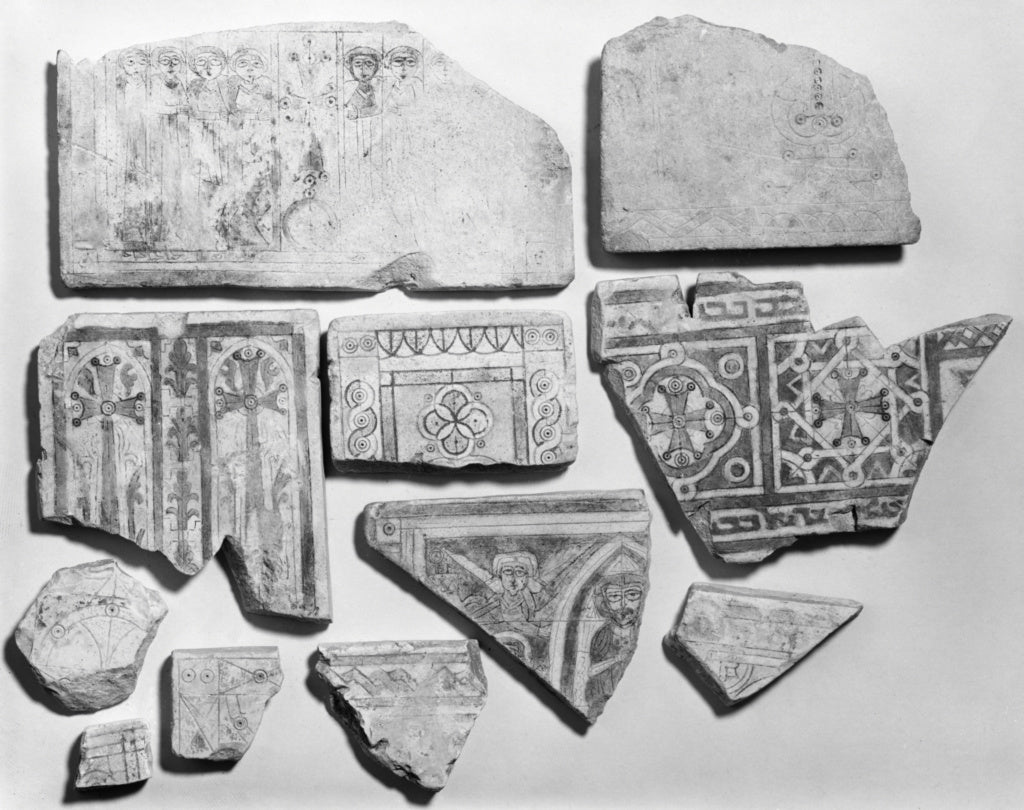 Unknown:Group of Revetment Tiles (11), Poster Print Wall Art