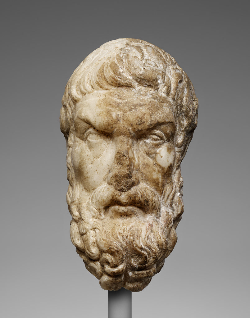 Unknown:Portrait of Epikouros, Poster Print Wall Art