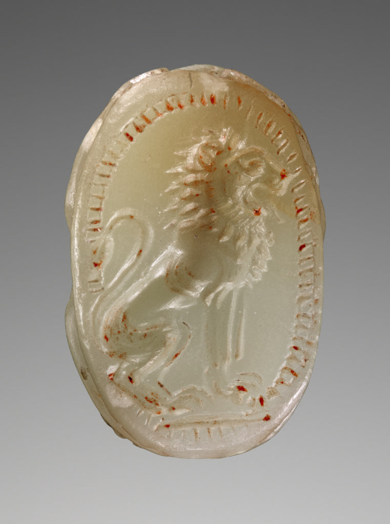 OnesimosAttributed to:Engraved Scarab with Seated Lion, Poster Print Wall Art