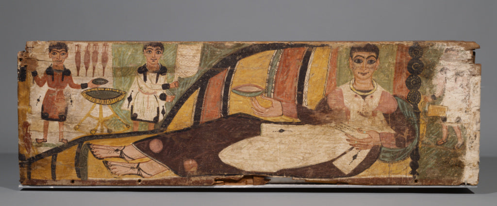 Unknown:Painted Sarcophagus, Poster Print Wall Art