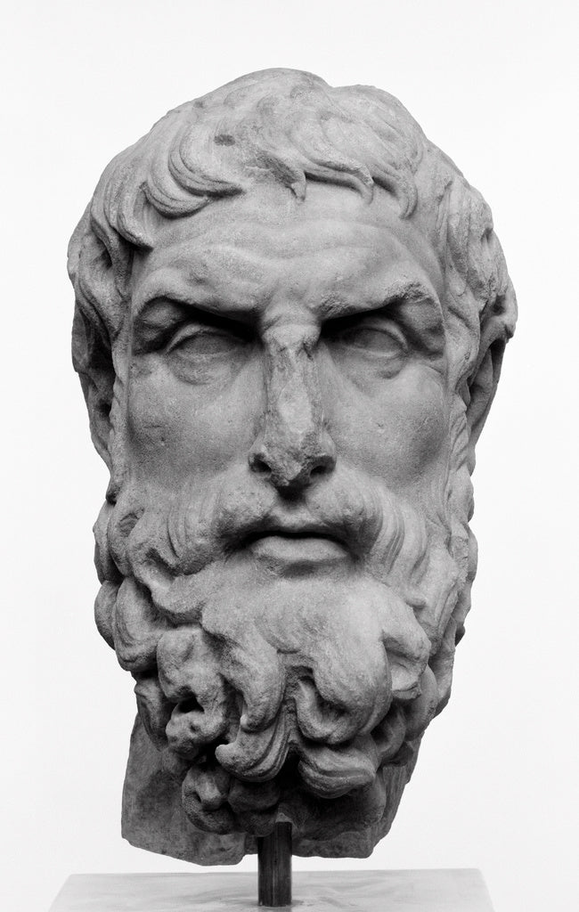 Unknown:Portrait Head of Epikouros, Poster Print Wall Art