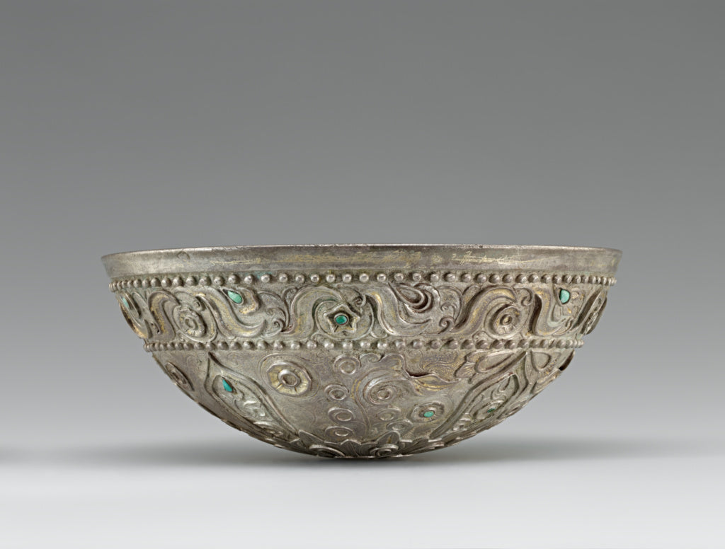 Unknown:Bowl with Leaf Calyx Ornament, Poster Print Wall Art