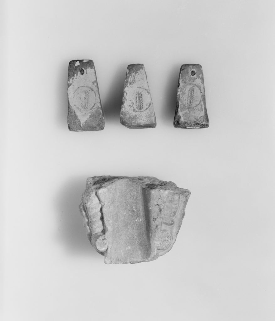 Unknown:Loom Weights (3), Poster Print Wall Art