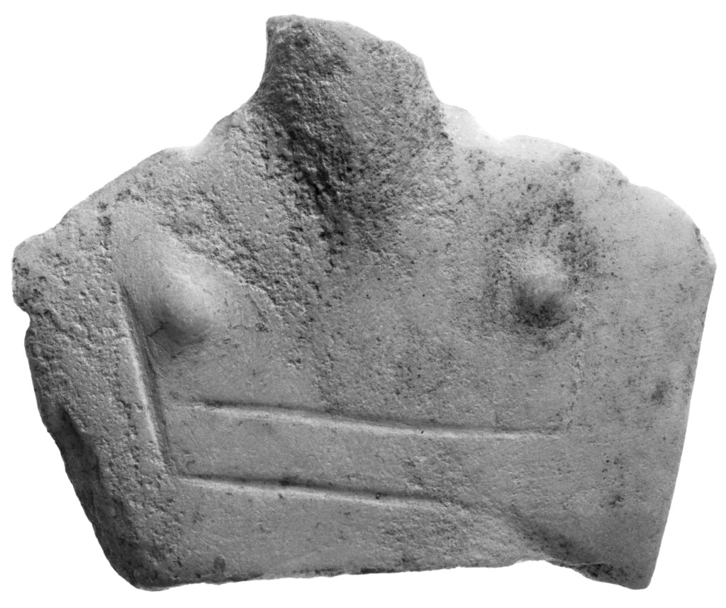 Unknown:Torso Fragment from a Cycladic Figure (Dokathismata ,16x12"(A3)Poster