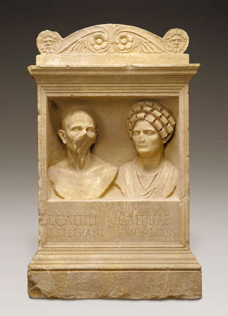 Unknown:Tomb Altar for Caltilius and Caltilia, Poster Print Wall Art