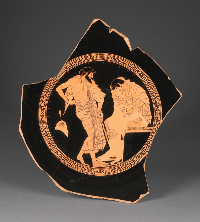 DourisSigned by:Attic Red-Figure Kylix,16x12