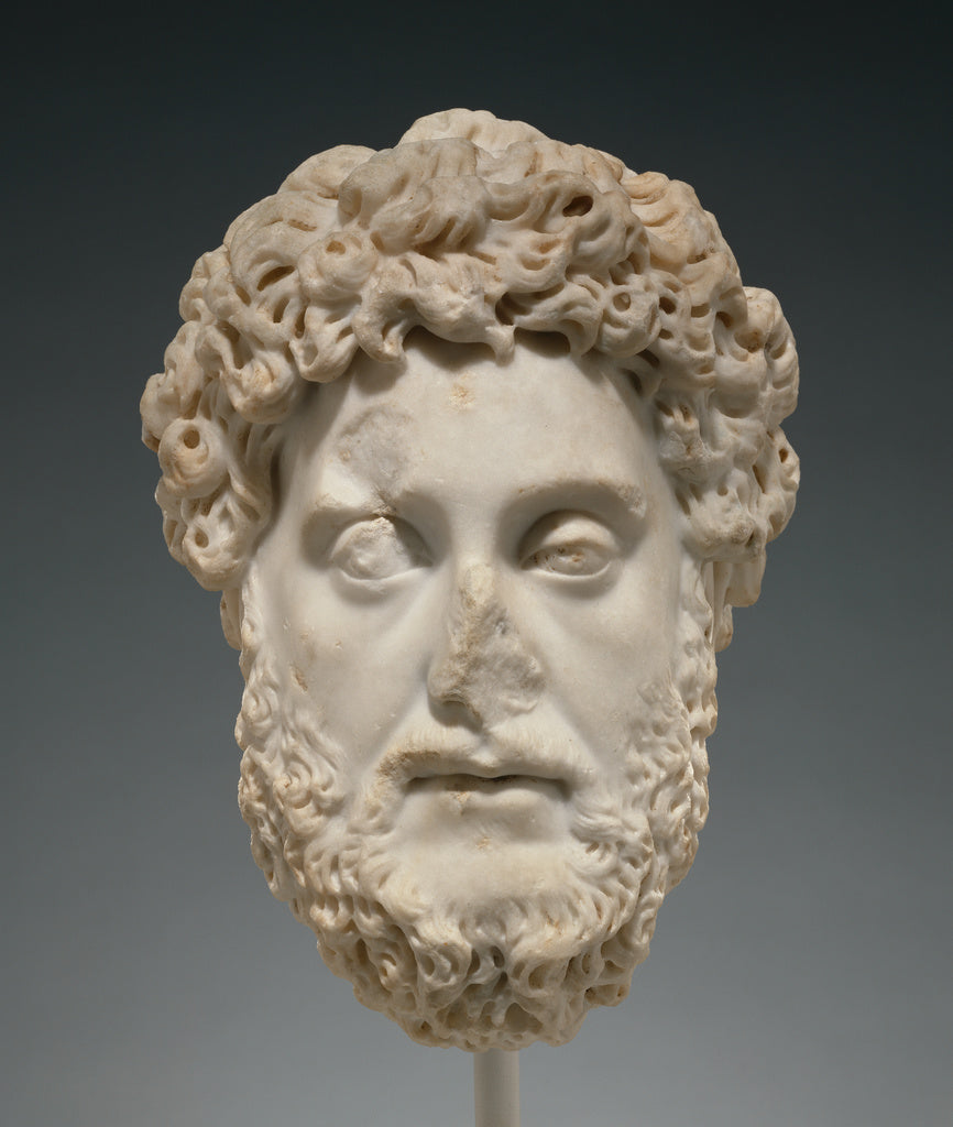Unknown:Portrait Head of Commodus, Poster Print Wall Art