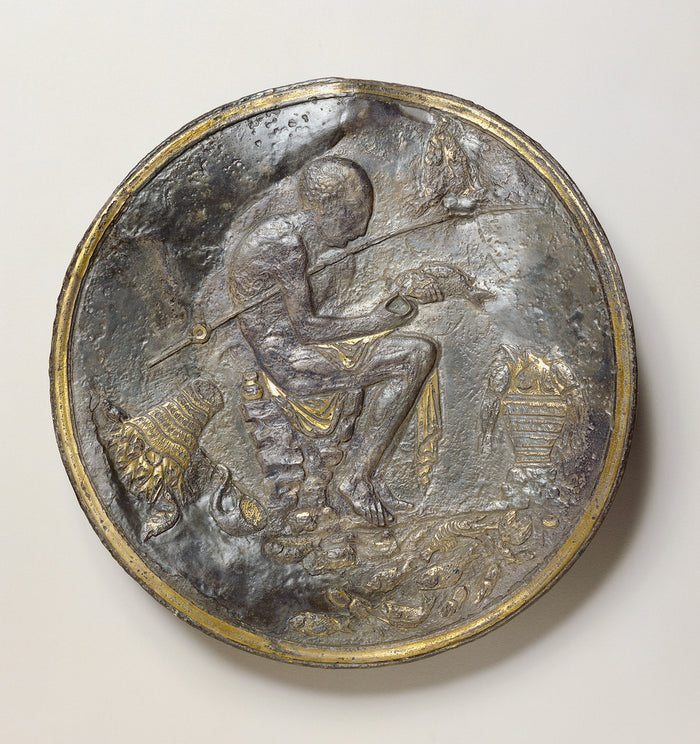 Unknown:Plate with Relief Decoration,16x12