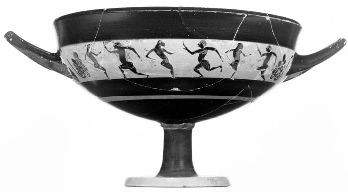 Unknown:Attic Black-Figure Band Cup,16x12