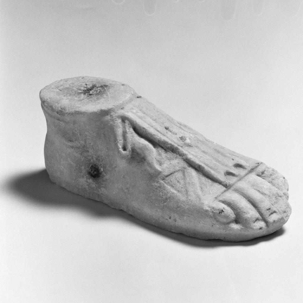 Unknown:Sandalled Foot from a Statue, Poster Print Wall Art