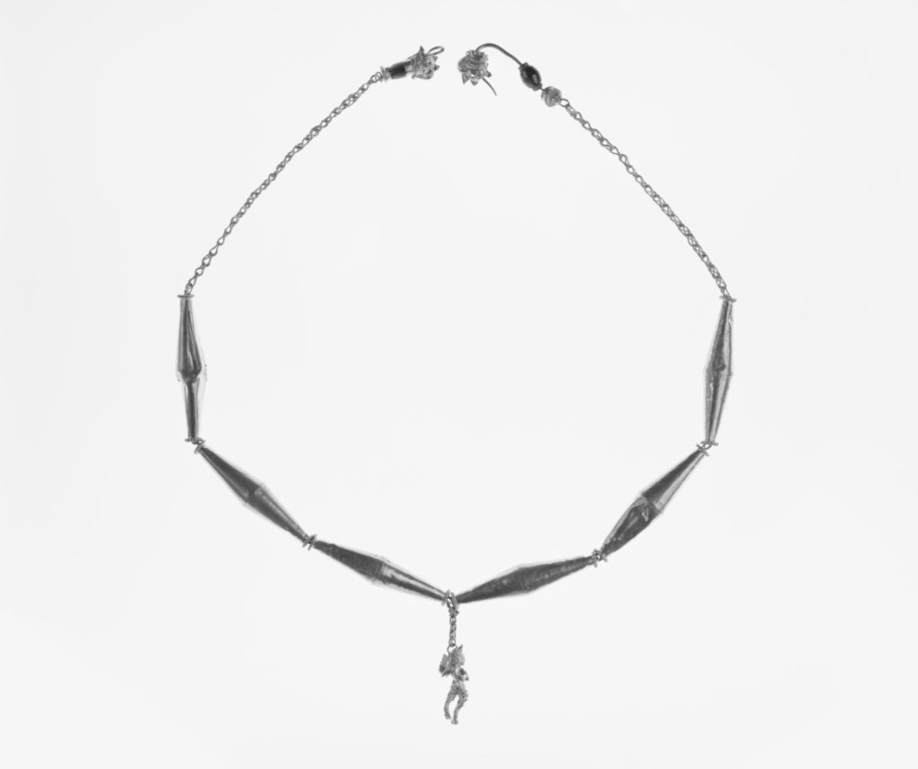 Unknown:Necklace with Two Beads, Poster Print Wall Art