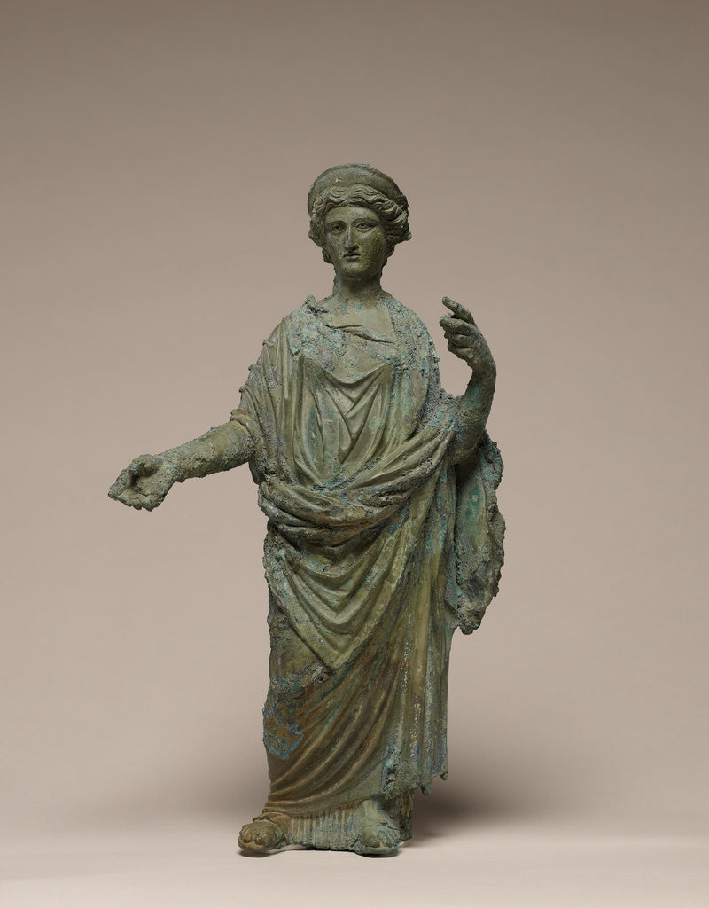 Unknown:Statuette of a Goddess, probably Ceres or Juno, Poster Print Wall Art