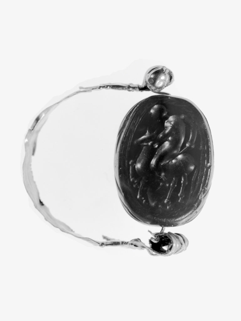 Unknown:Engraved Scarab inset into a Ring, Poster Print Wall Art