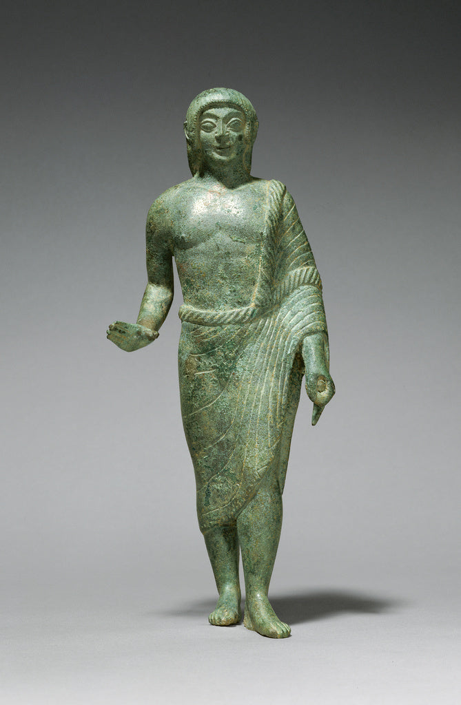 Unknown:Statuette of a Kouros,16x12