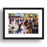 P Renoir - Dance At Le Moulin de la Galette [1876], vintage artwork in A3 (17x13") Black Frame