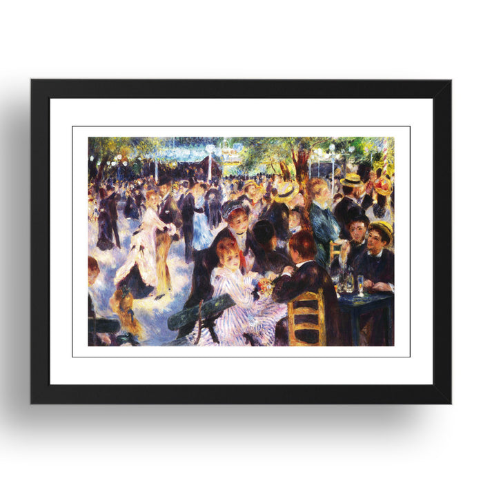 P Renoir - Dance At Le Moulin de la Galette [1876], vintage artwork in A3 (17x13