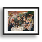 P Renoir - Luncheon Of The Boating Party [1881], vintage artwork in A3 (17x13") Black Frame