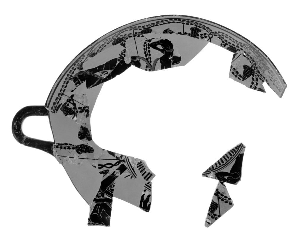 Unknown:Attic Black-Figure Zone Cup Fragments, Poster Print Wall Art