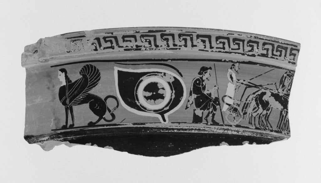Golvol Group:Attic Black-Figure Volute Krater Fragment, Poster Print Wall Art