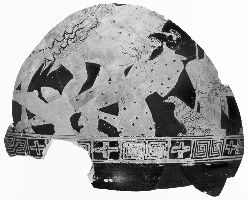 Geras Painter , active 480 - 470 B.C.):Attic Red-Figure Peli, Poster Print Wall Art