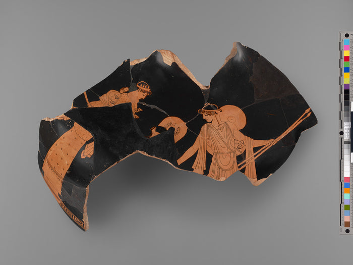 Berlin PainterAttributed to:Attic Red-Figure Kalpis Fragment,16x12