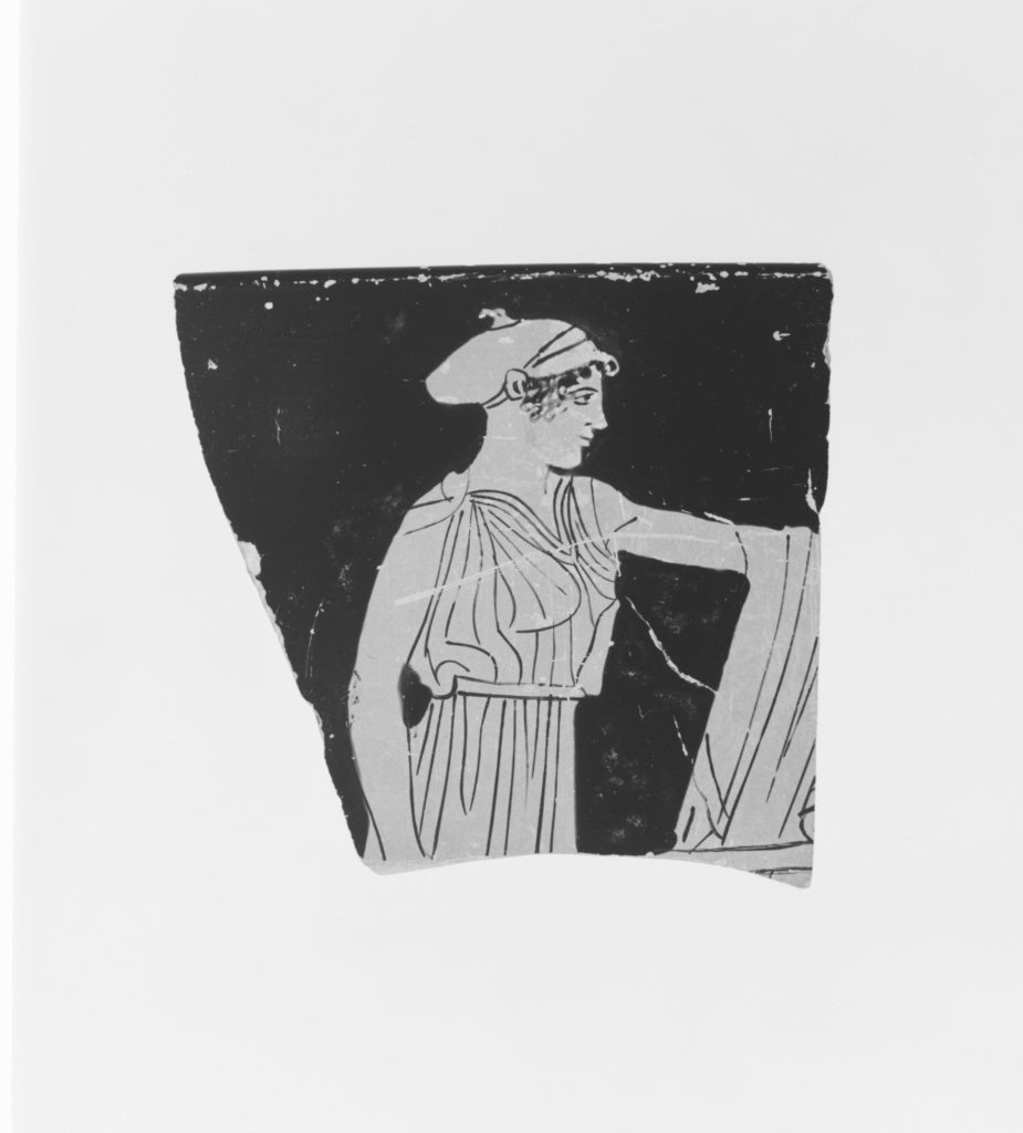Penthesilea Painter:Attic Red-Figure Skyphos Fragment, Poster Print Wall Art