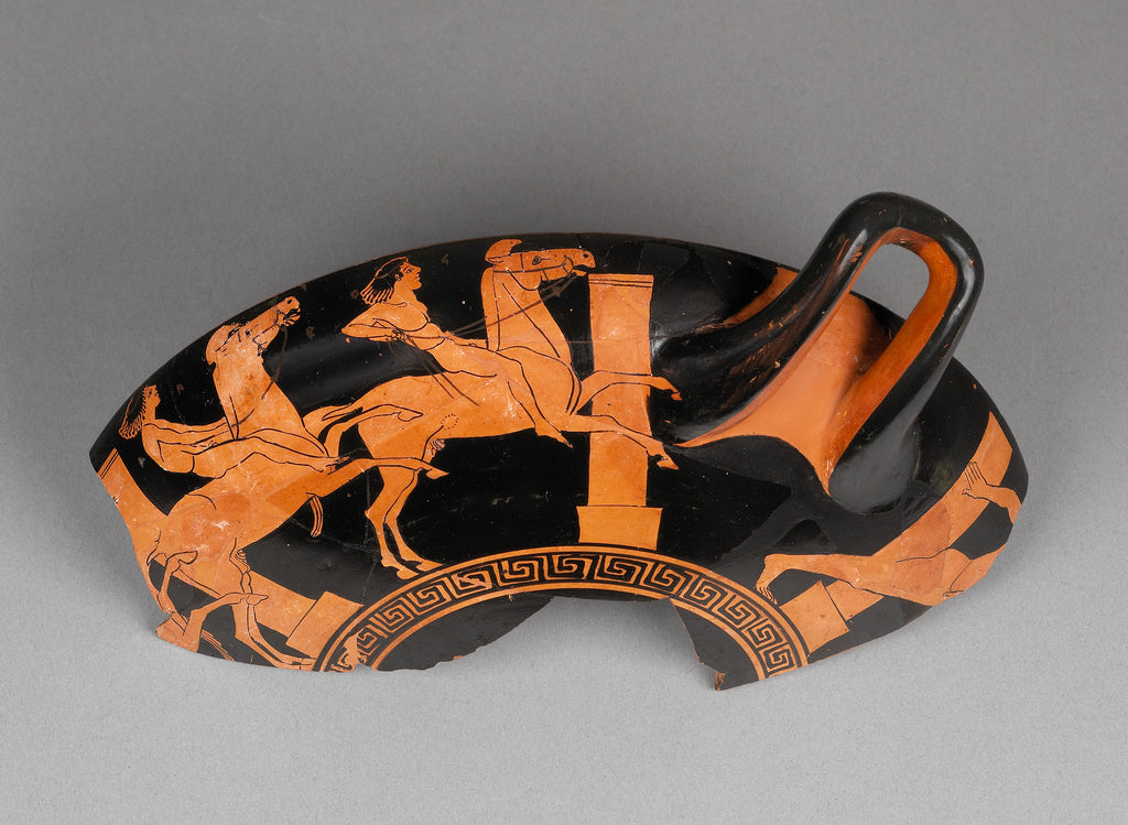 Proto-Panaitian Group:Attic Red-Figure Cup Type B Fragment, Poster Print Wall Art