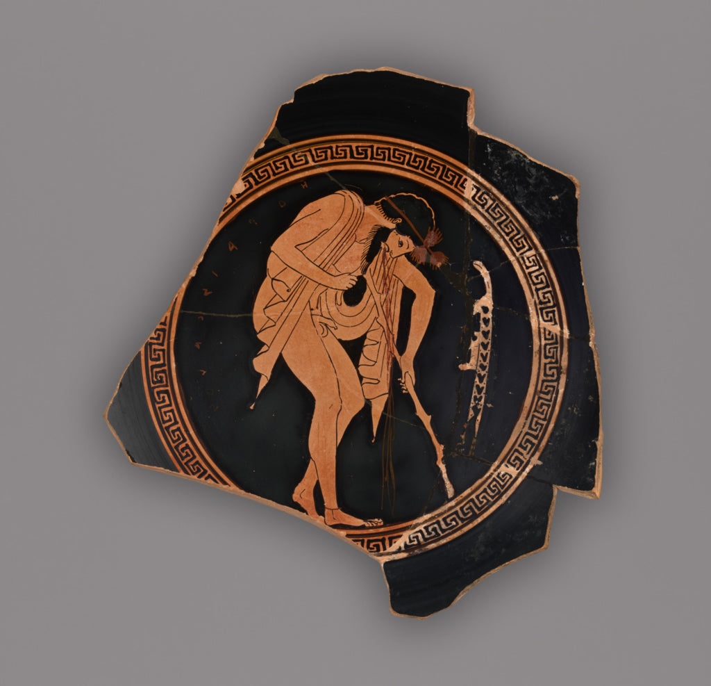 OnesimosAttributed to:Attic Red-Figure Cup Type B Fragment, Poster Print Wall Art