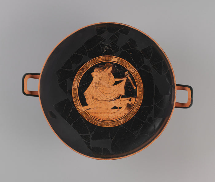 Brygos PainterAttributed to:Attic Red-Figured Kylix,16x12