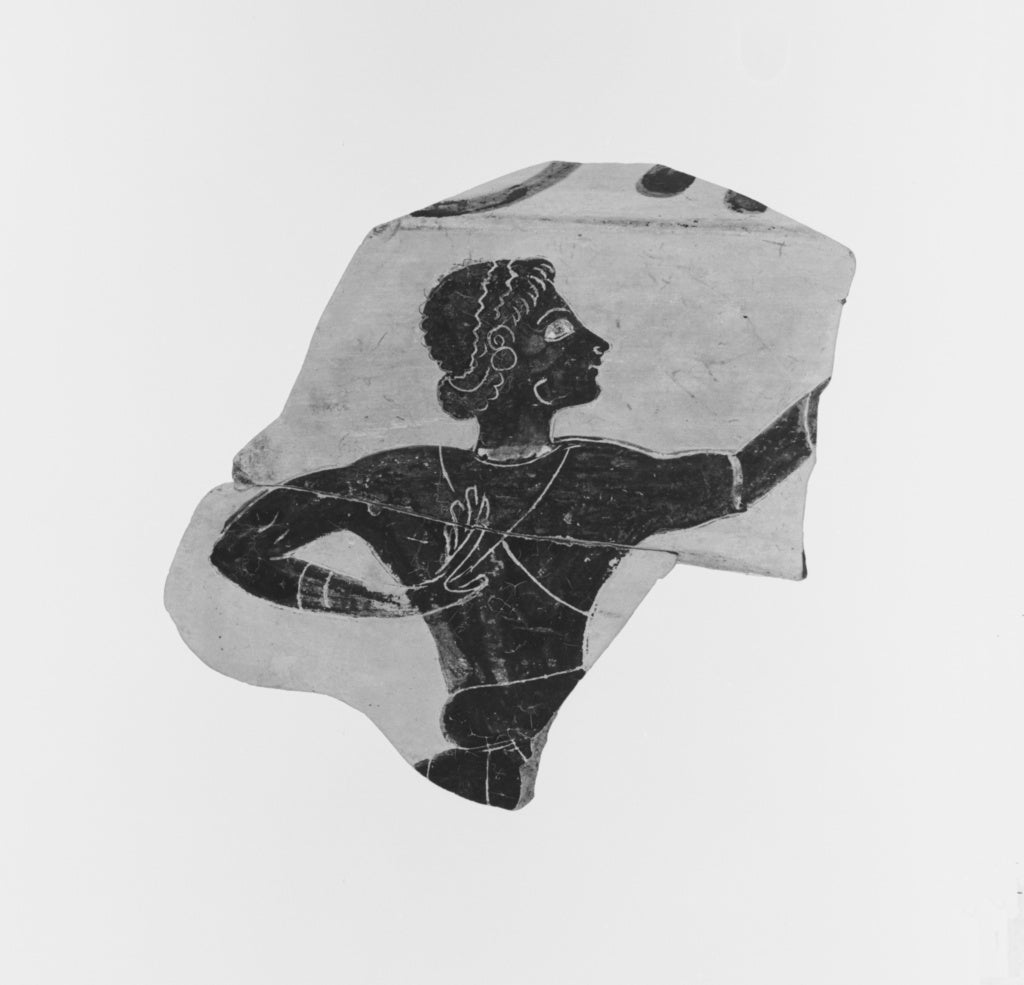 Micali Painter:Etruscan Black-Figure Hydria Fragment, Poster Print Wall Art