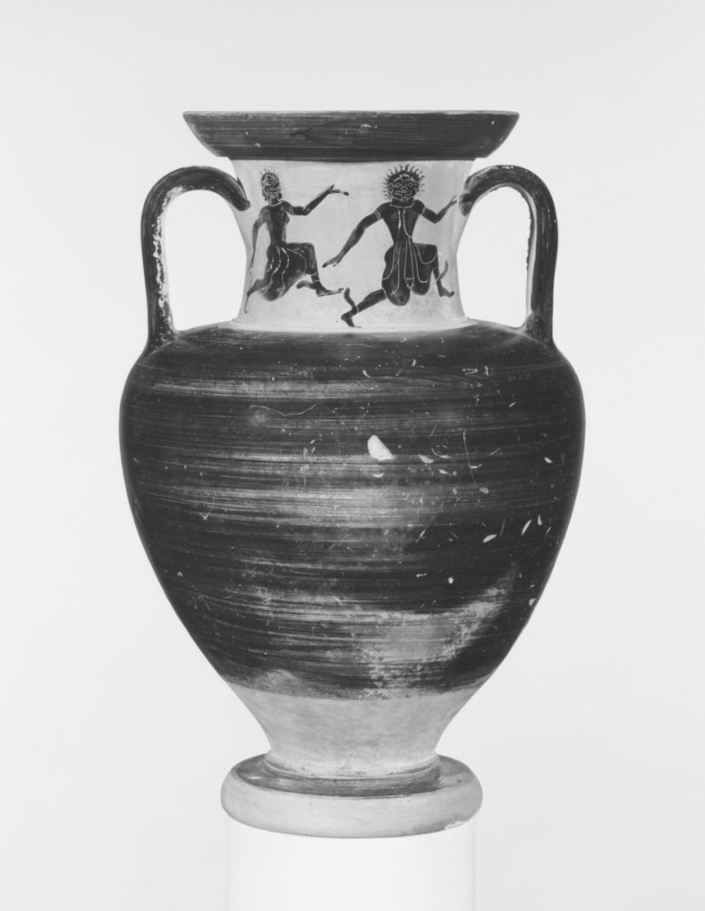 Unknown:Campanian Black-Figure Neck Amphora, Poster Print Wall Art