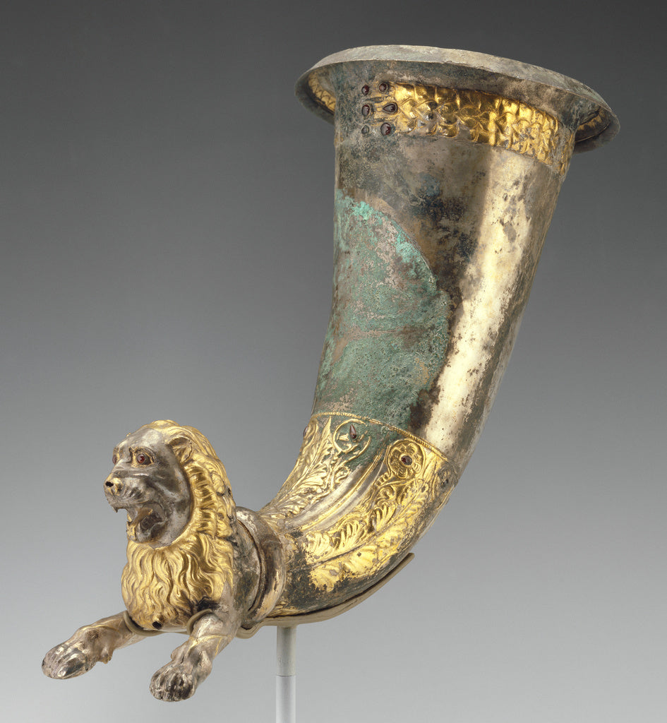 Unknown:Lion Rhyton, Poster Print Wall Art