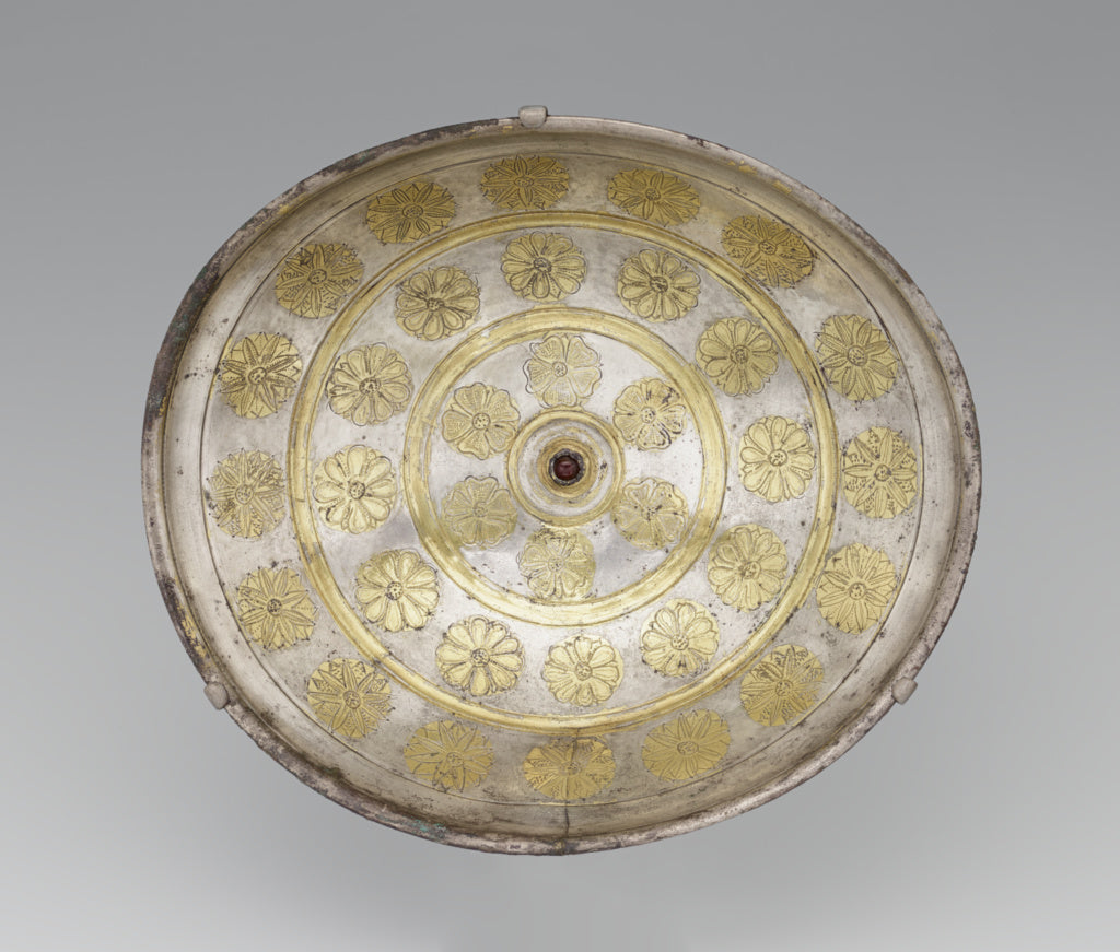 Unknown:Shallow Bowl with Three Friezes of Rosettes, Poster Print Wall Art