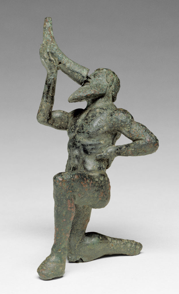 Unknown:Statuette of a Satyr, Poster Print Wall Art