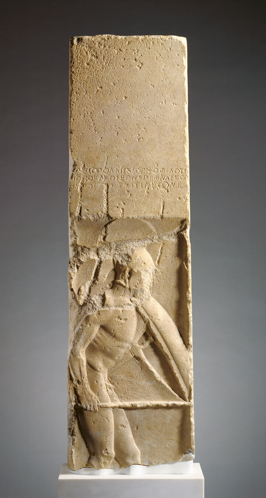 Unknown:Grave Stele of Pollis, Poster Print Wall Art