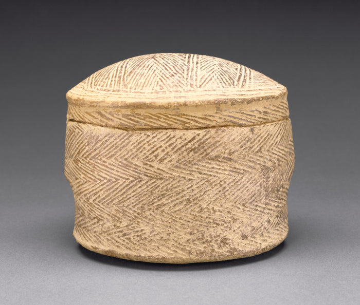 Unknown:Cylindrical Pyxis and Lid of the Grotta-Pelos Group,16x12