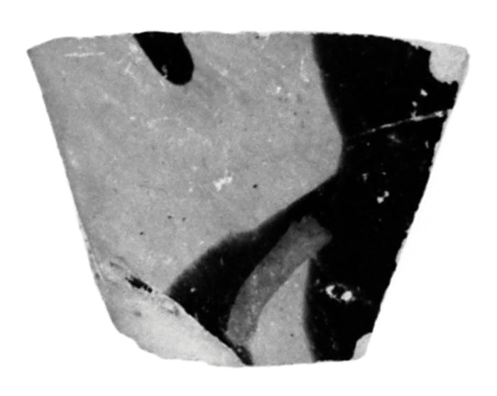 Unknown:Attic Black-Figure Cup Fragment,16x12