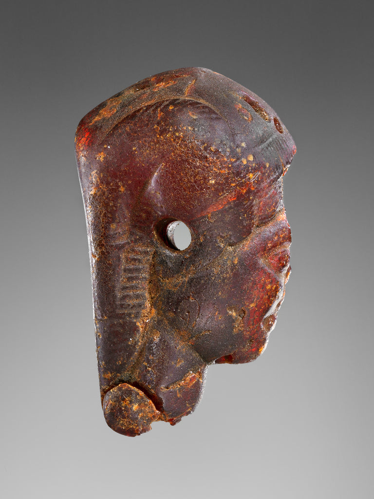 Unknown:Pendant: Winged Female Head in Profile, Poster Print Wall Art