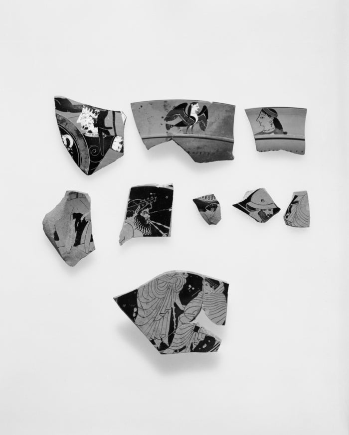 Unknown:Attic Black-Figure Lip Cup Fragment,16x12